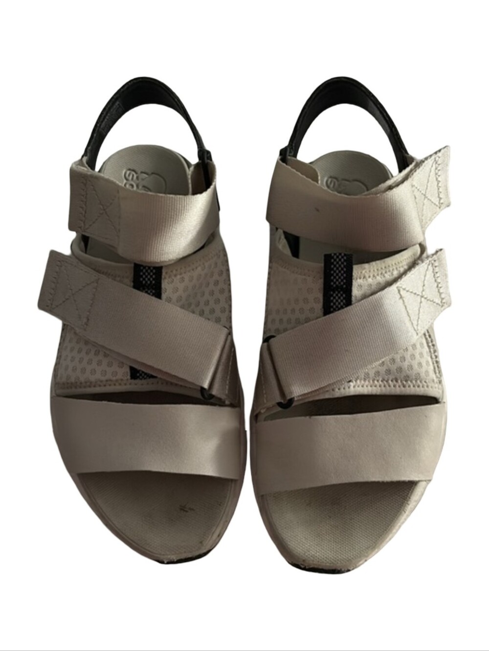 Sorel Kinetic Impact Women's White and Black Strappy Sport Sandals - Picture 2 of 7
